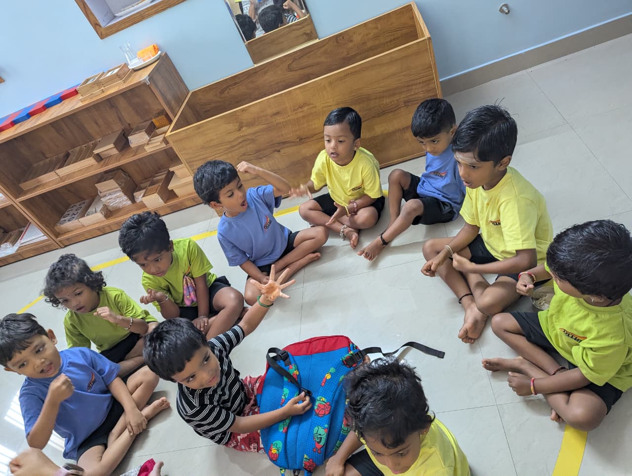 Children learning in classroom